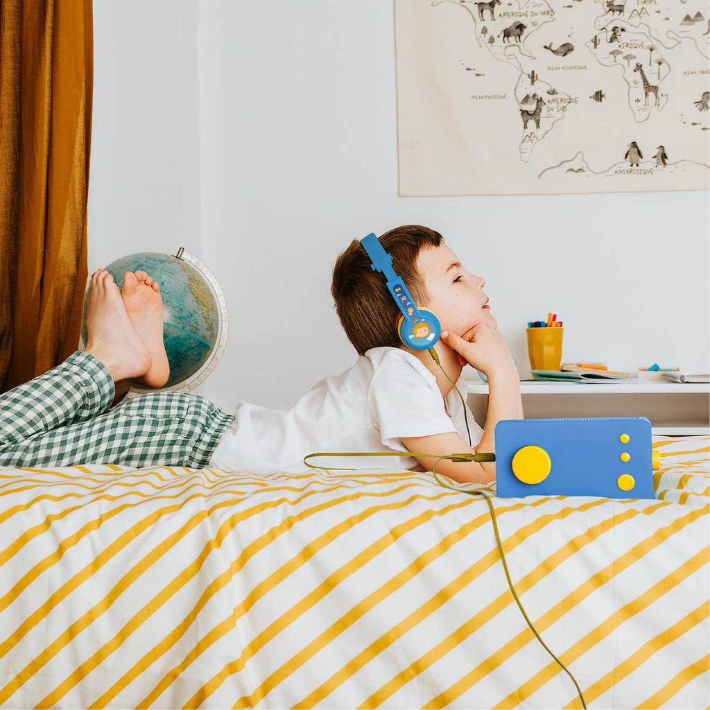 Casque audio - compatible avec ma fabrique à histoires - pour enfants dès 3 ans bleu