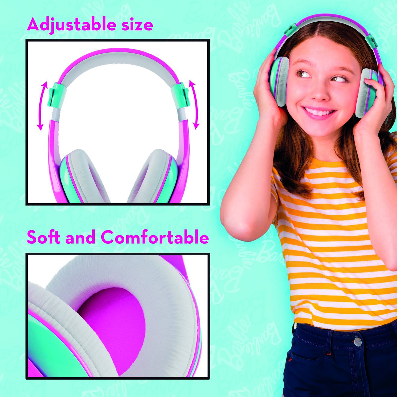 Casque Bluetooth Barbie multicolore
