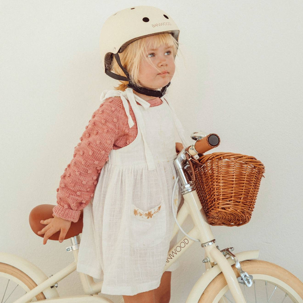 Casque de vélo abs pour enfants de 3 à 7 ans protection crème
