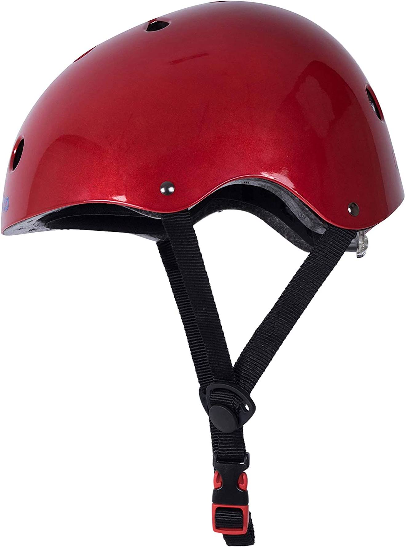 Casque enfant metallic red small rouge
