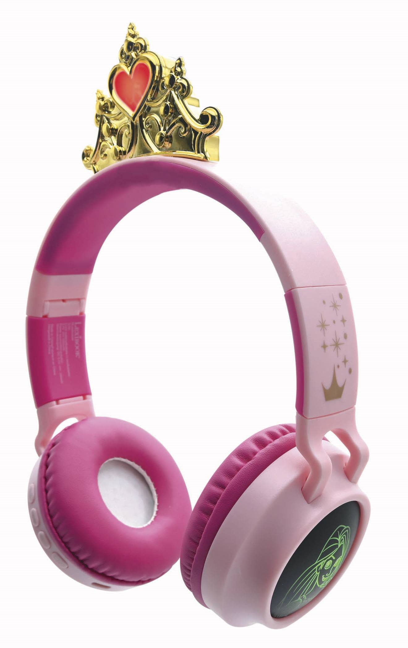 Casque lumineux pliable Bluetooth et filaire Princesses Disney avec limitation du volume multicolore