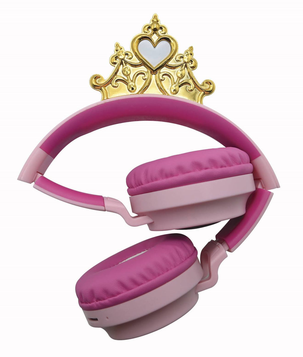 Casque lumineux pliable Bluetooth et filaire Princesses Disney avec limitation du volume multicolore