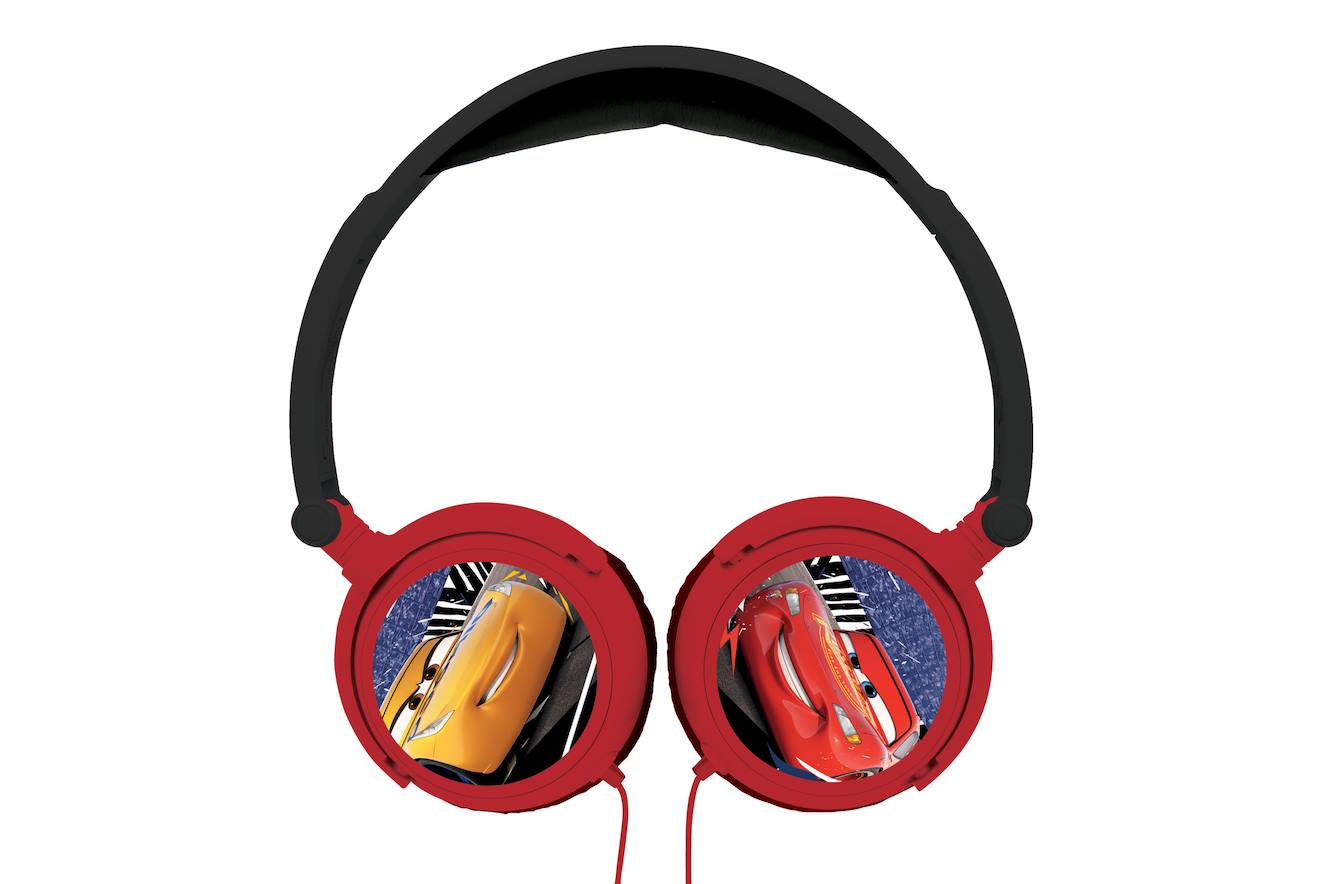Casque stéréo filaire pliable avec limitation de volume d'écoute Disney Cars multicolore
