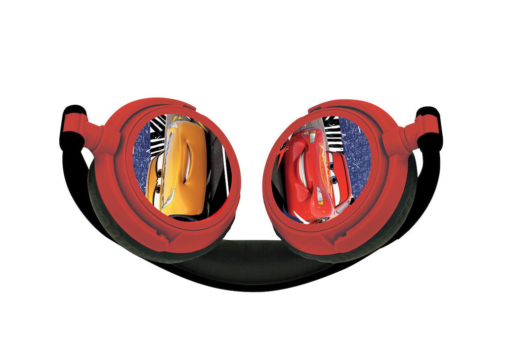 Casque stéréo filaire pliable avec limitation de volume d'écoute Disney Cars multicolore