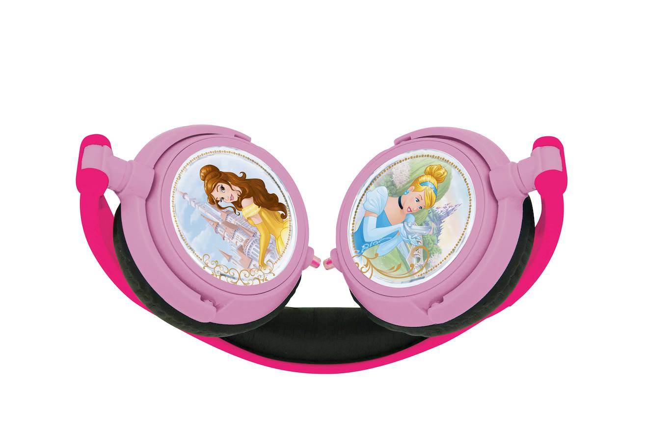 Casque stéréo filaire pliable avec limitation de volume d'écoute Disney Princesses multicolore