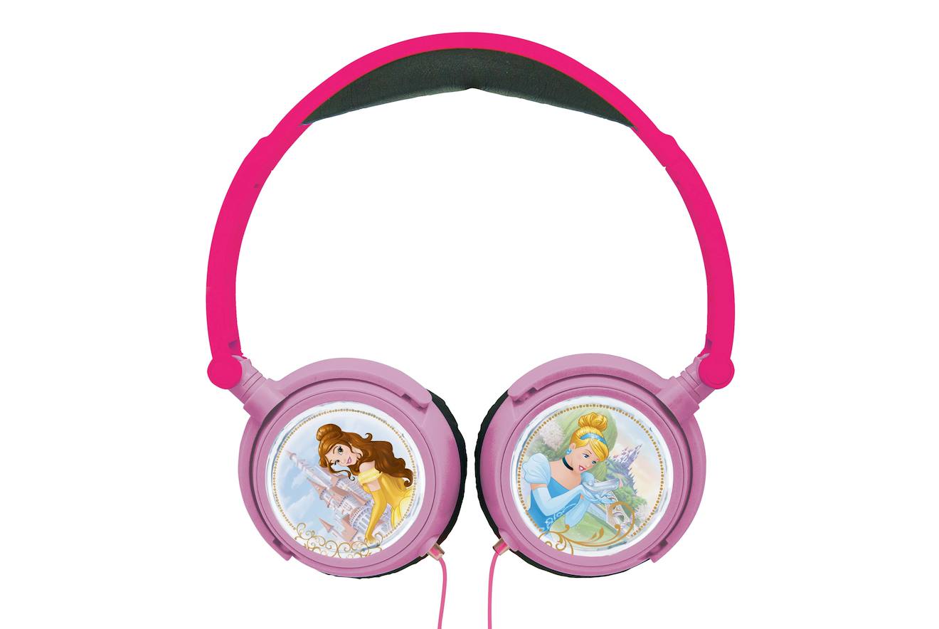 Casque stéréo filaire pliable avec limitation de volume d'écoute Disney Princesses multicolore