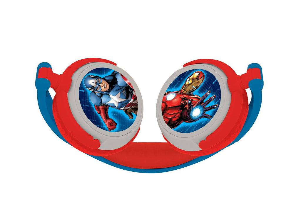 Casque stéréo filaire pliable Avengers avec limitation de volume d'écoute multicolore