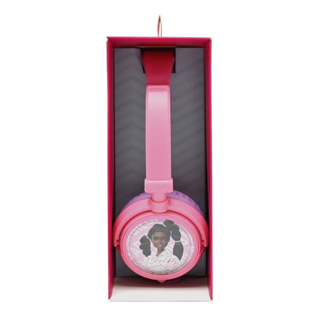 Casque stéréo filaire pliable Barbie avec limitation de volume d'écoute multicolore
