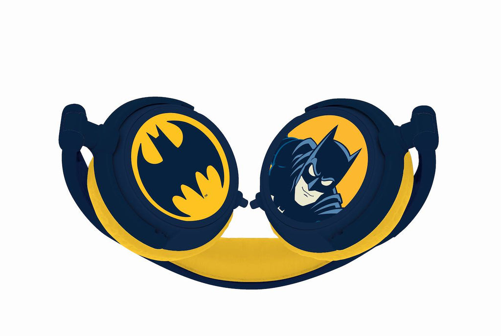 Casque stéréo filaire pliable Batman avec limitation de volume d'écoute multicolore