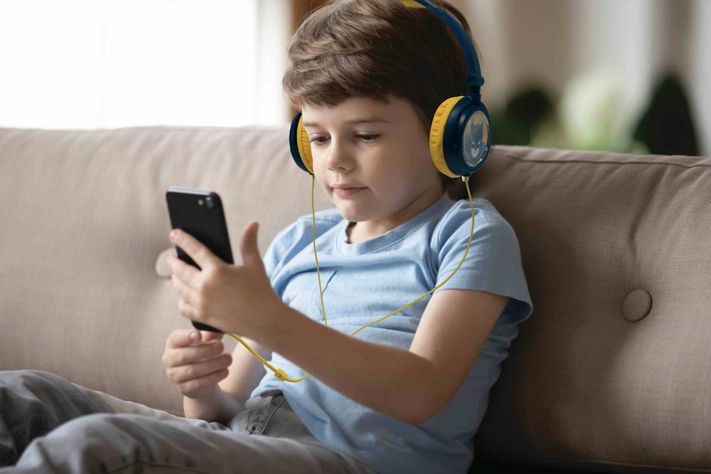 Casque stéréo filaire pliable Batman avec limitation de volume d'écoute multicolore