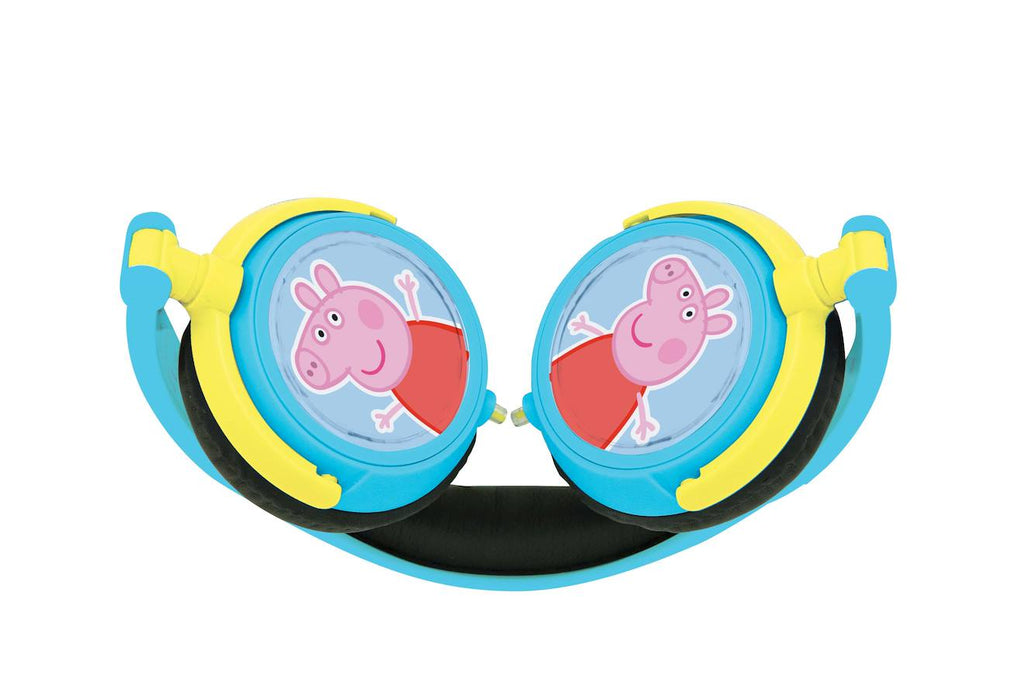 Casque stéréo filaire pliable Peppa Pig avec limitation de volume d'écoute multicolore
