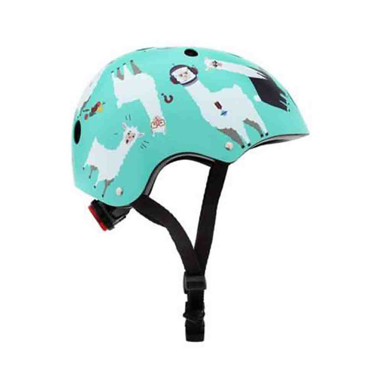 Casque velo et trottinette enfant lids llama bleu/blanc