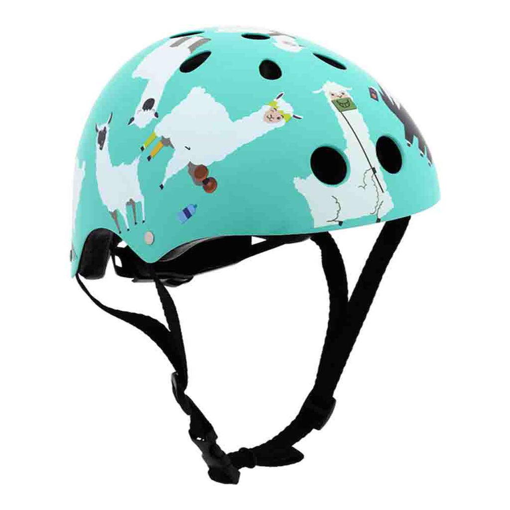 Casque velo et trottinette enfant lids llama bleu/blanc