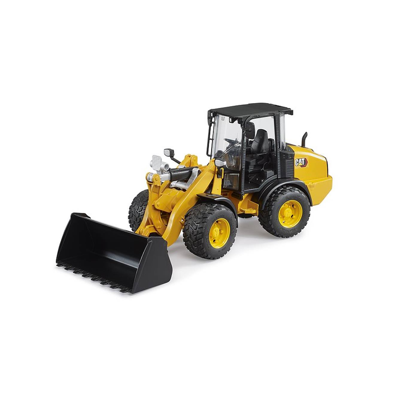 Cat chargeuse à roues articulée compacte jaune