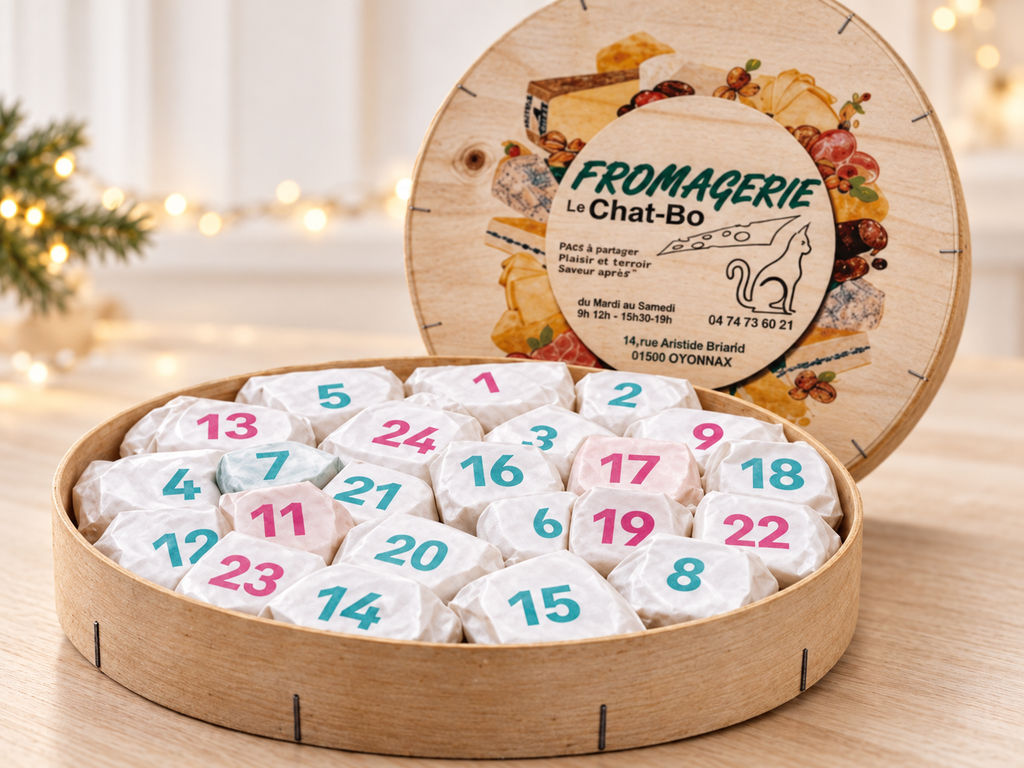 Calendrier de l'Avent Fromage Artisanal Le Chat-Bo 2026
