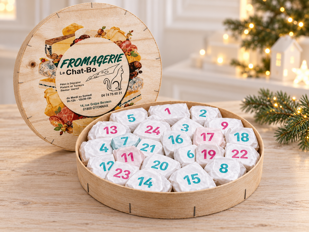 Calendrier de l'Avent Fromage Artisanal Le Chat-Bo 2026