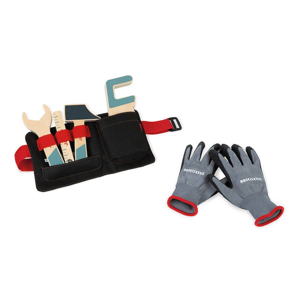 Ceinture outils et gants noir