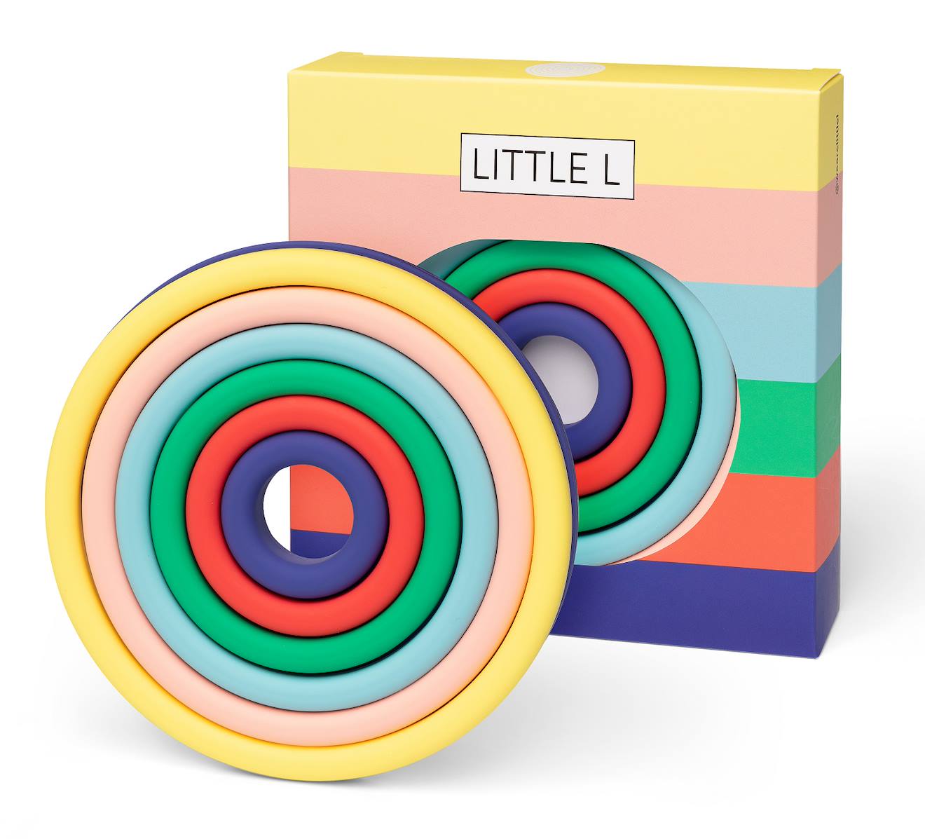 Cercles colorés en silicone jaune