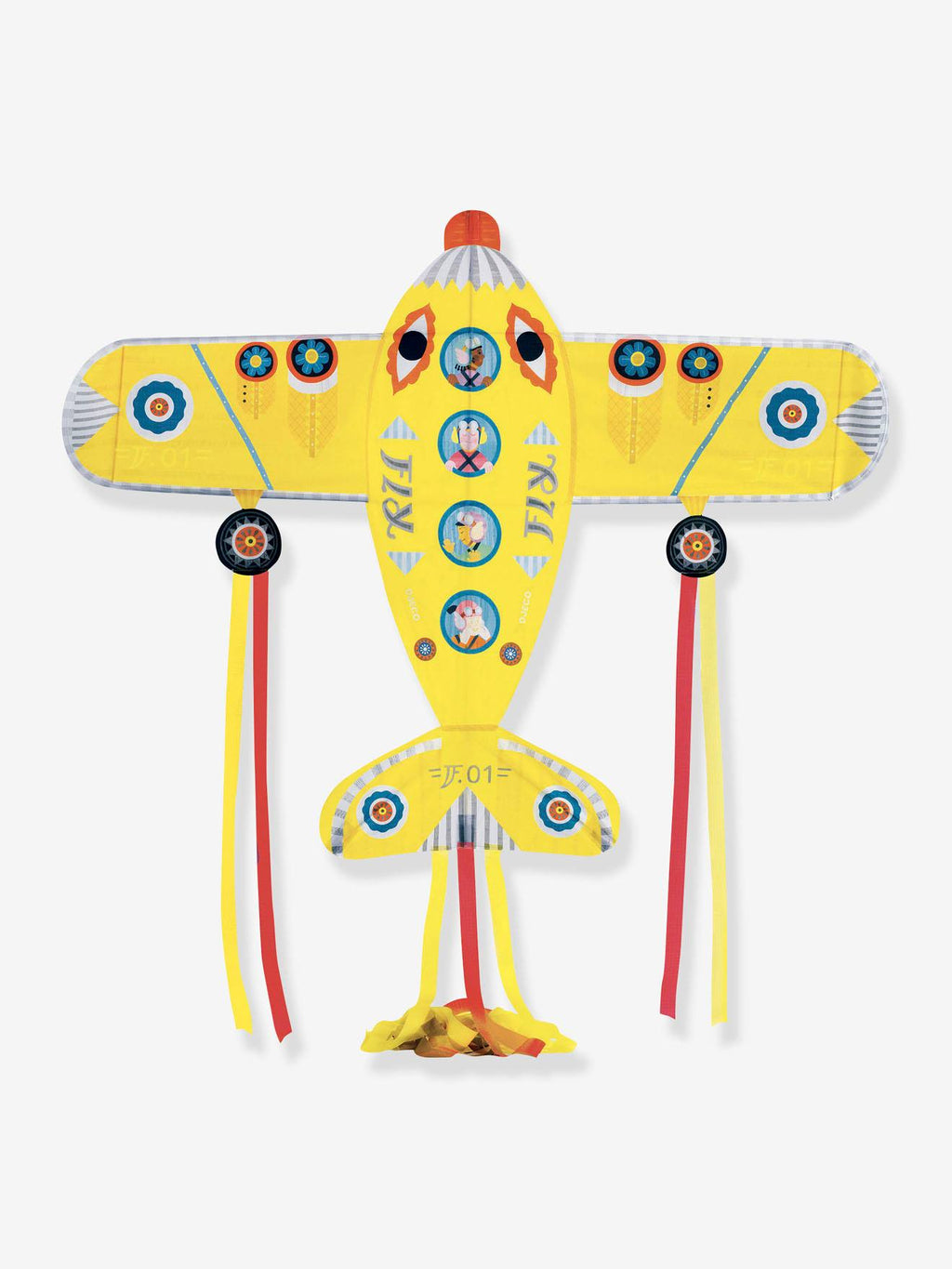 Cerf-volant maxi jaune
