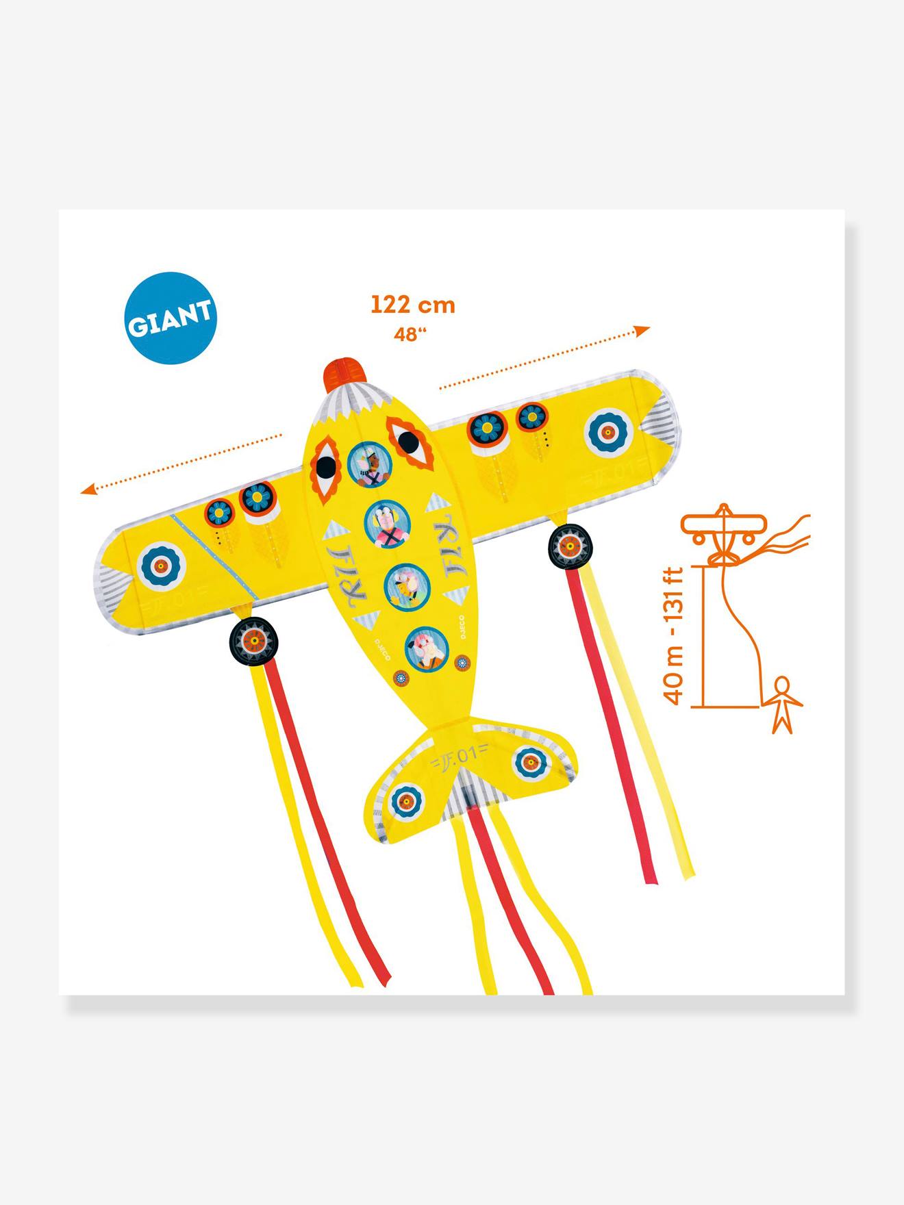 Cerf-volant maxi jaune
