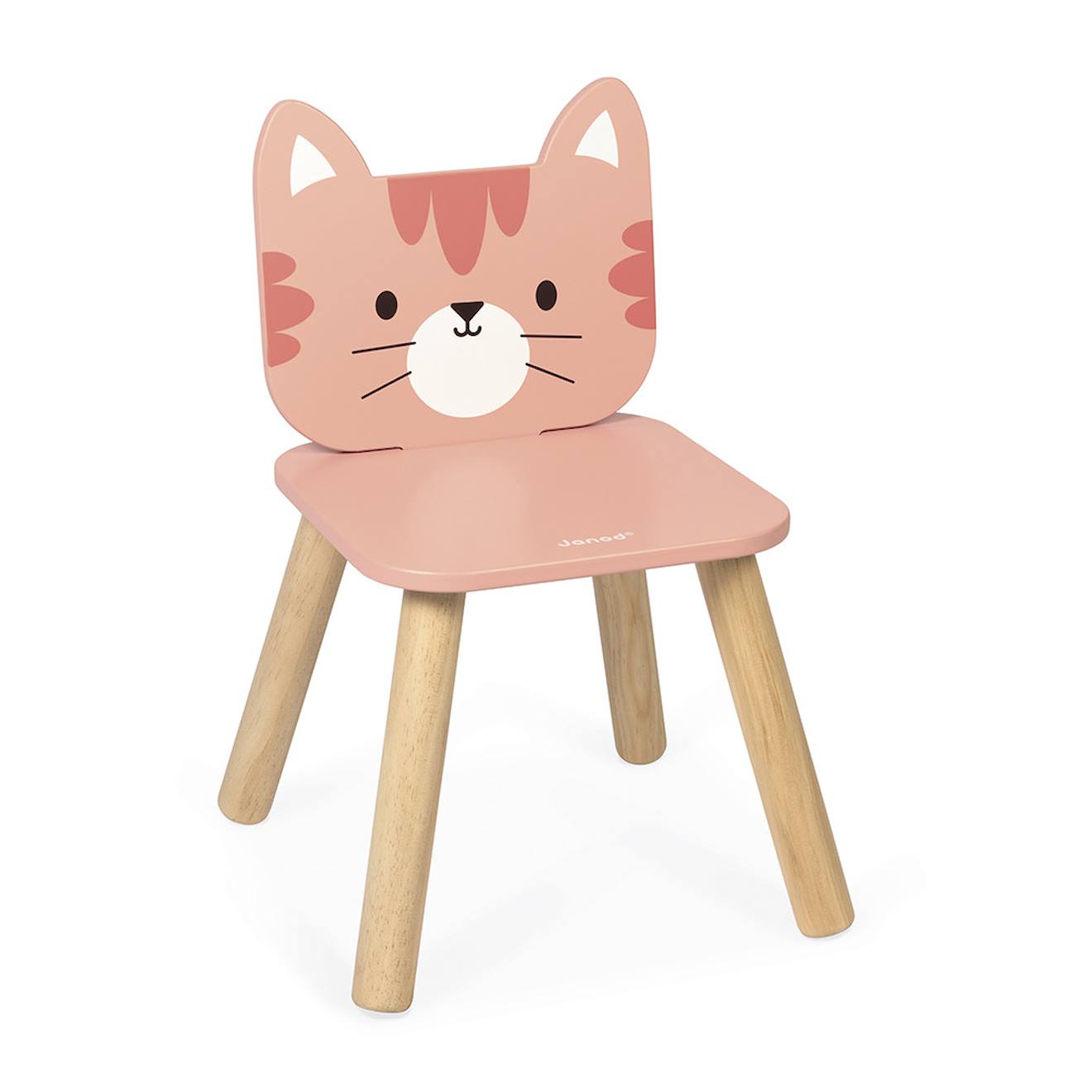 Chaise enfant thème chat multicolore
