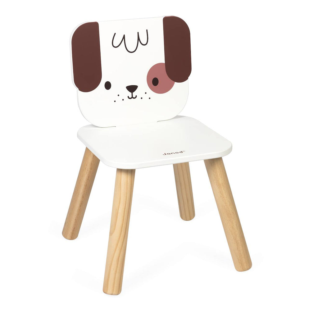 Chaise enfant thème chien multicolore