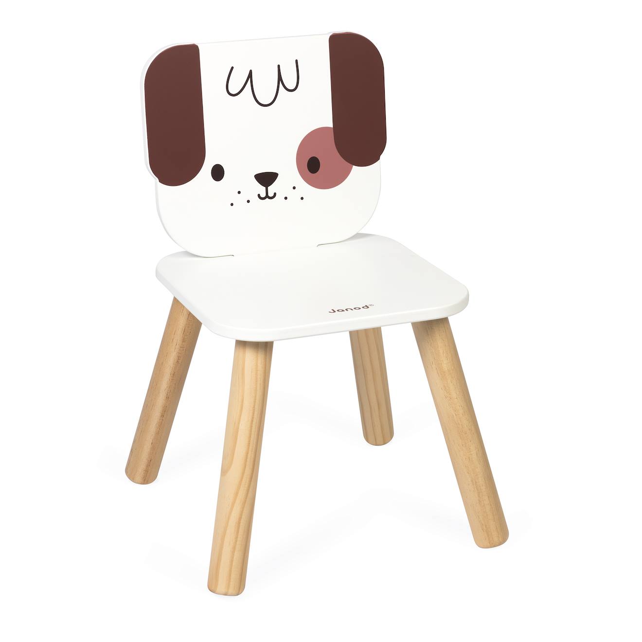 Chaise enfant thème chien multicolore