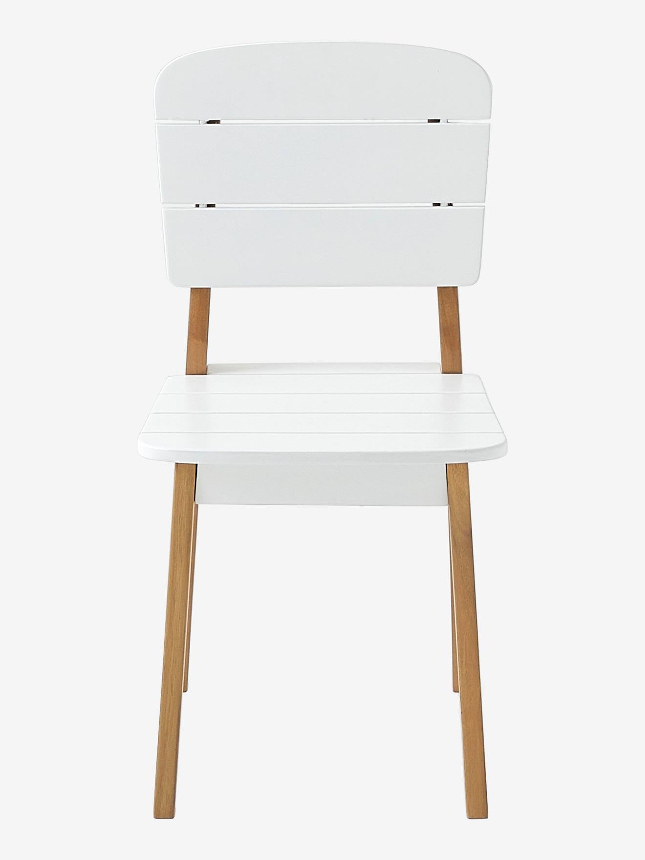 Chaise maternelle outdoor/indoor tropicool blanc