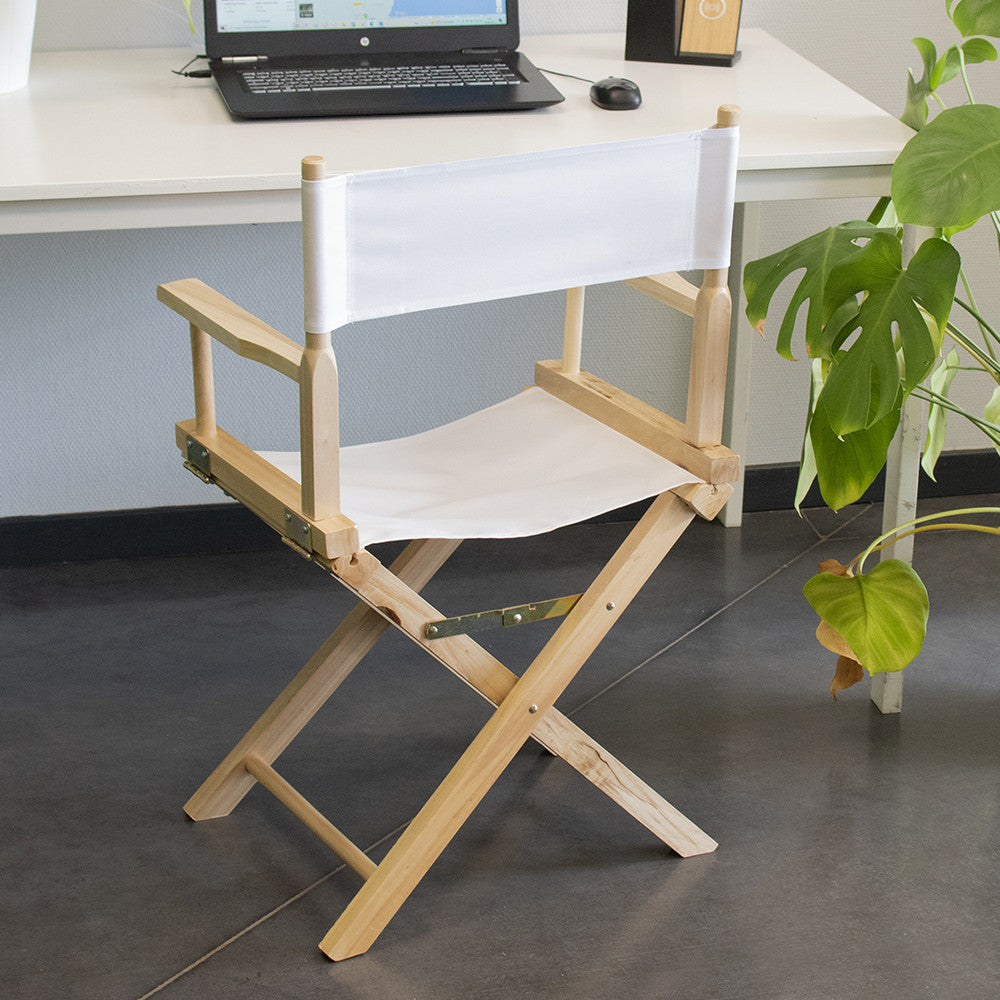 Chaise de Réalisateur Pliante en Bois - Chaise Personnalisée