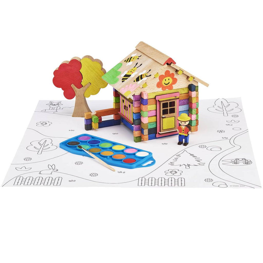 Châlet en bois à peindre 85 pièces beige