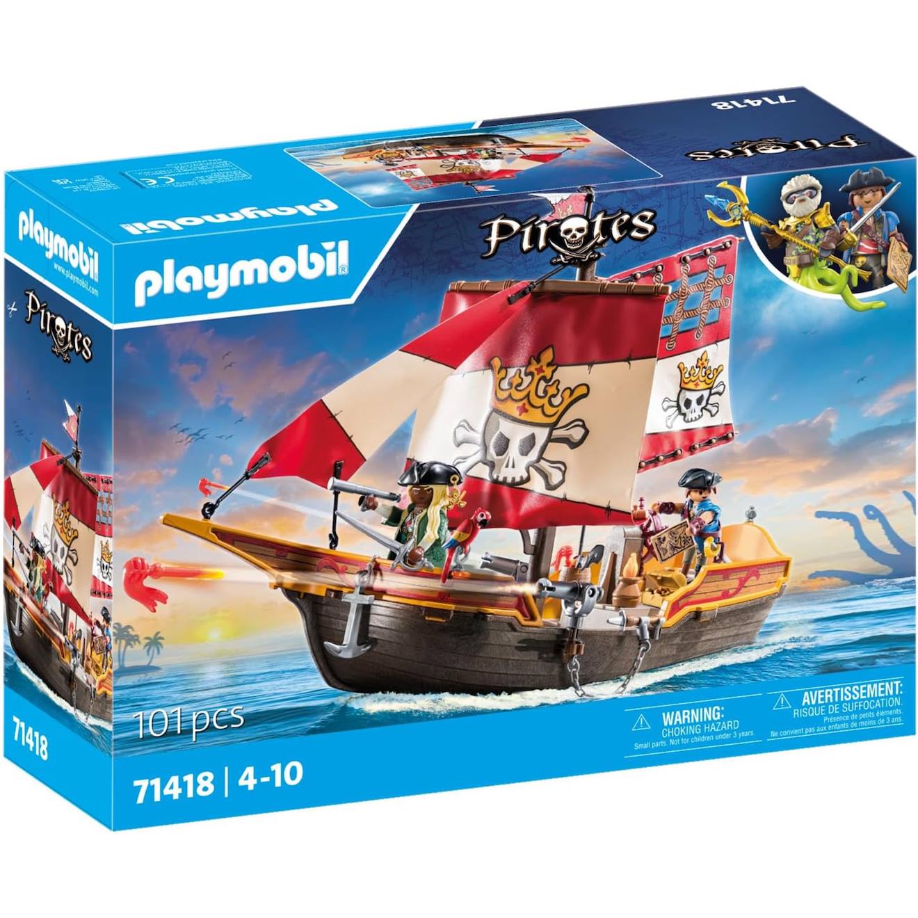 Chaloupe des pirates 71418 multicolore