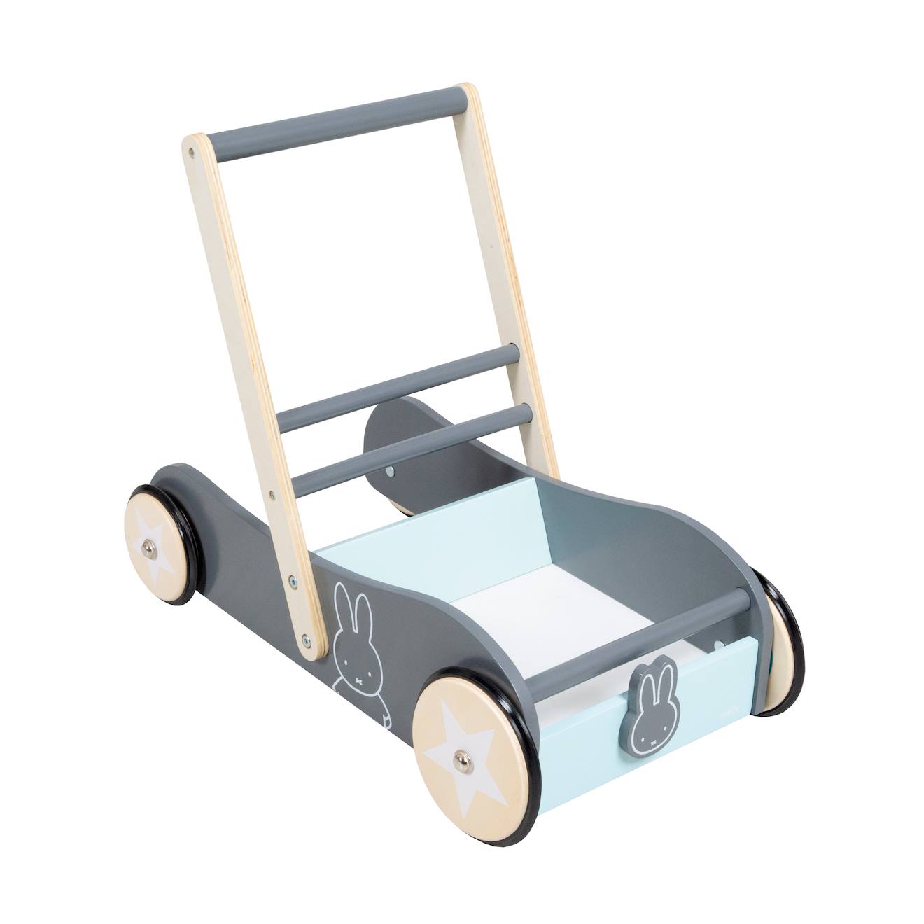 Chariot de marche à vitesse ajustable gris taupe - miffy
