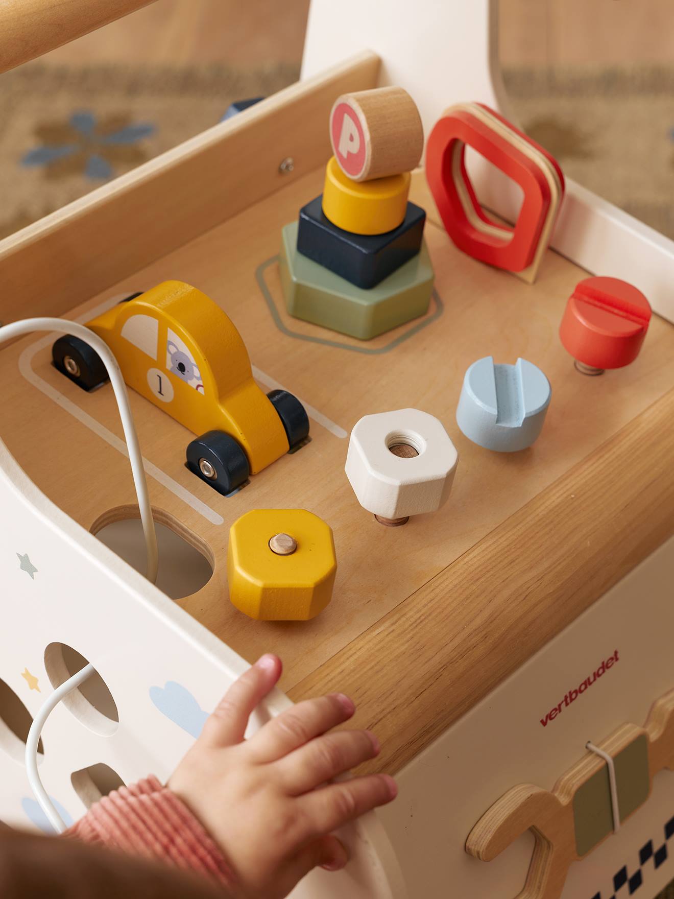 Chariot de marché bricolage et voitures en bois FSC bois