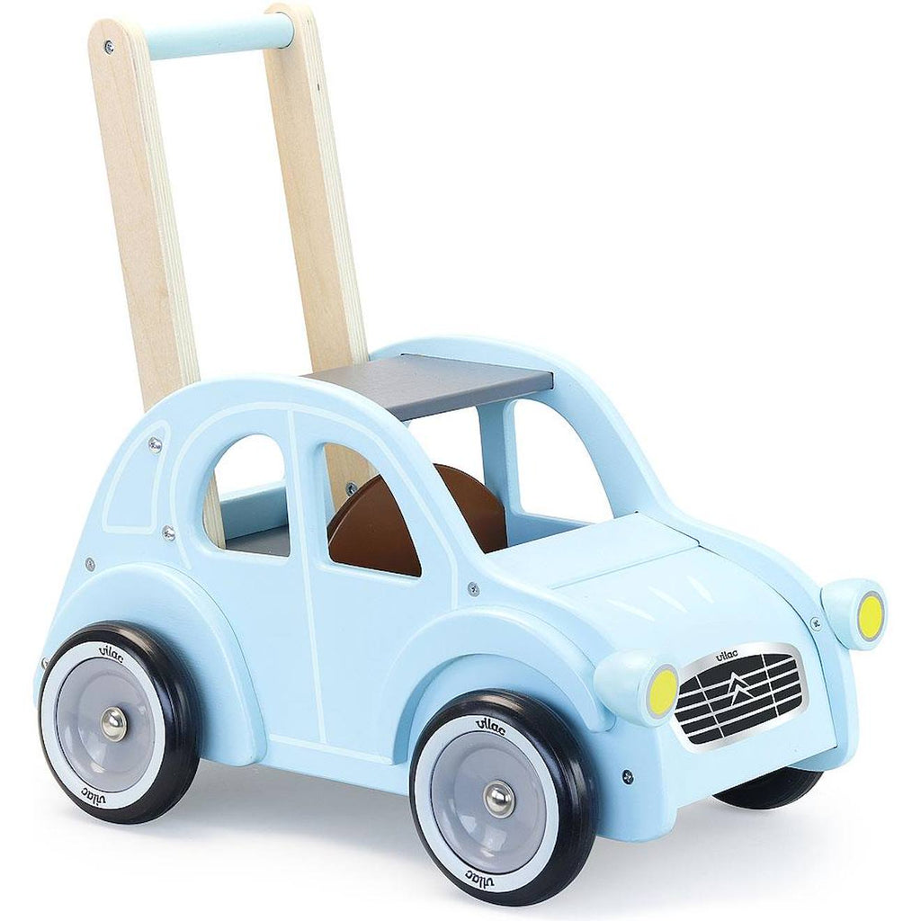 Chariot de marché citroën 2cv bleu