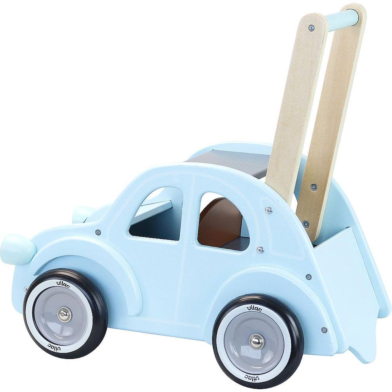 Chariot de marché citroën 2cv bleu