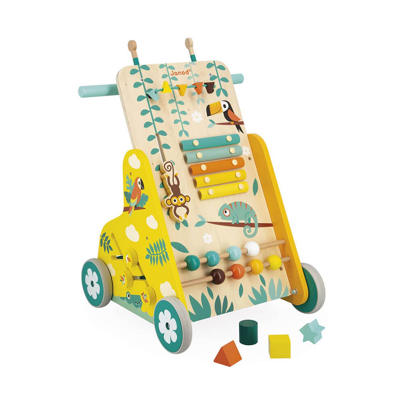 Chariot de marché en bois tropik multicolore