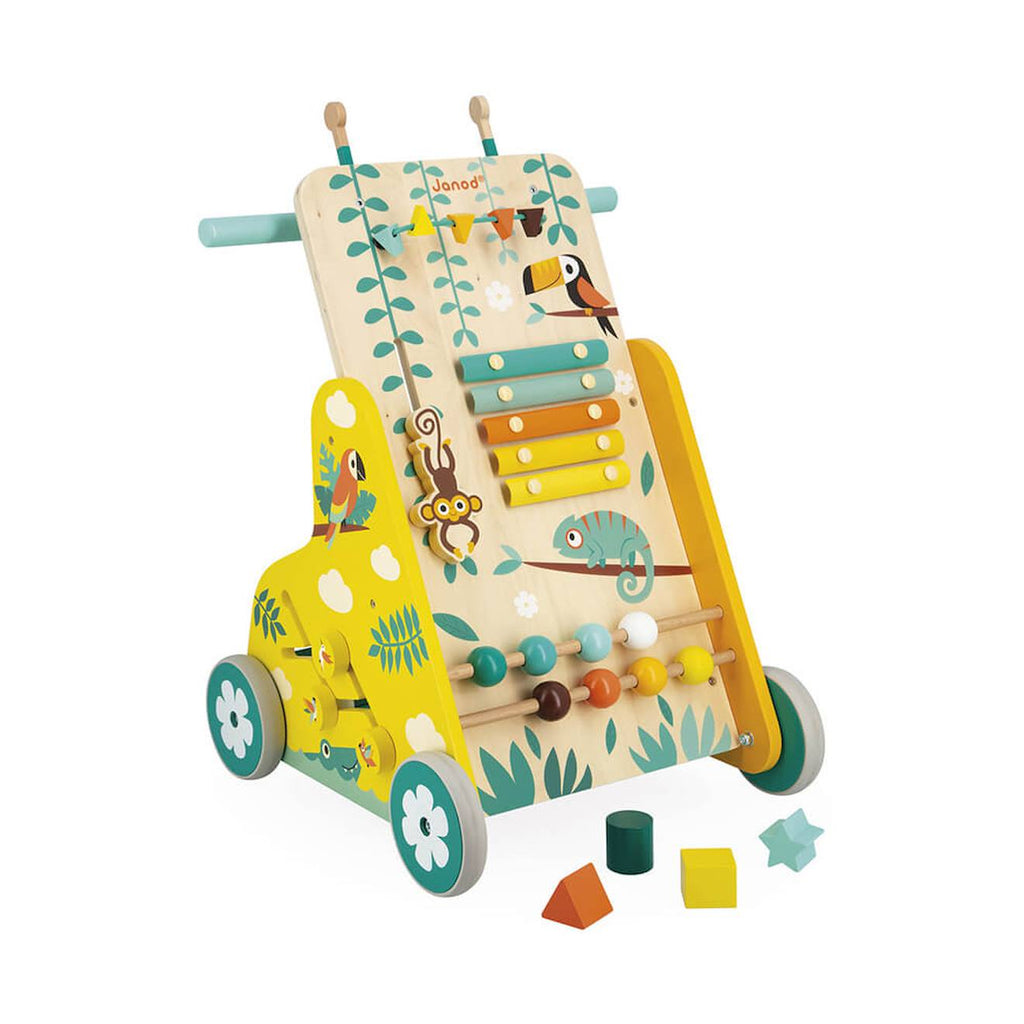 Chariot de marché en bois tropik multicolore
