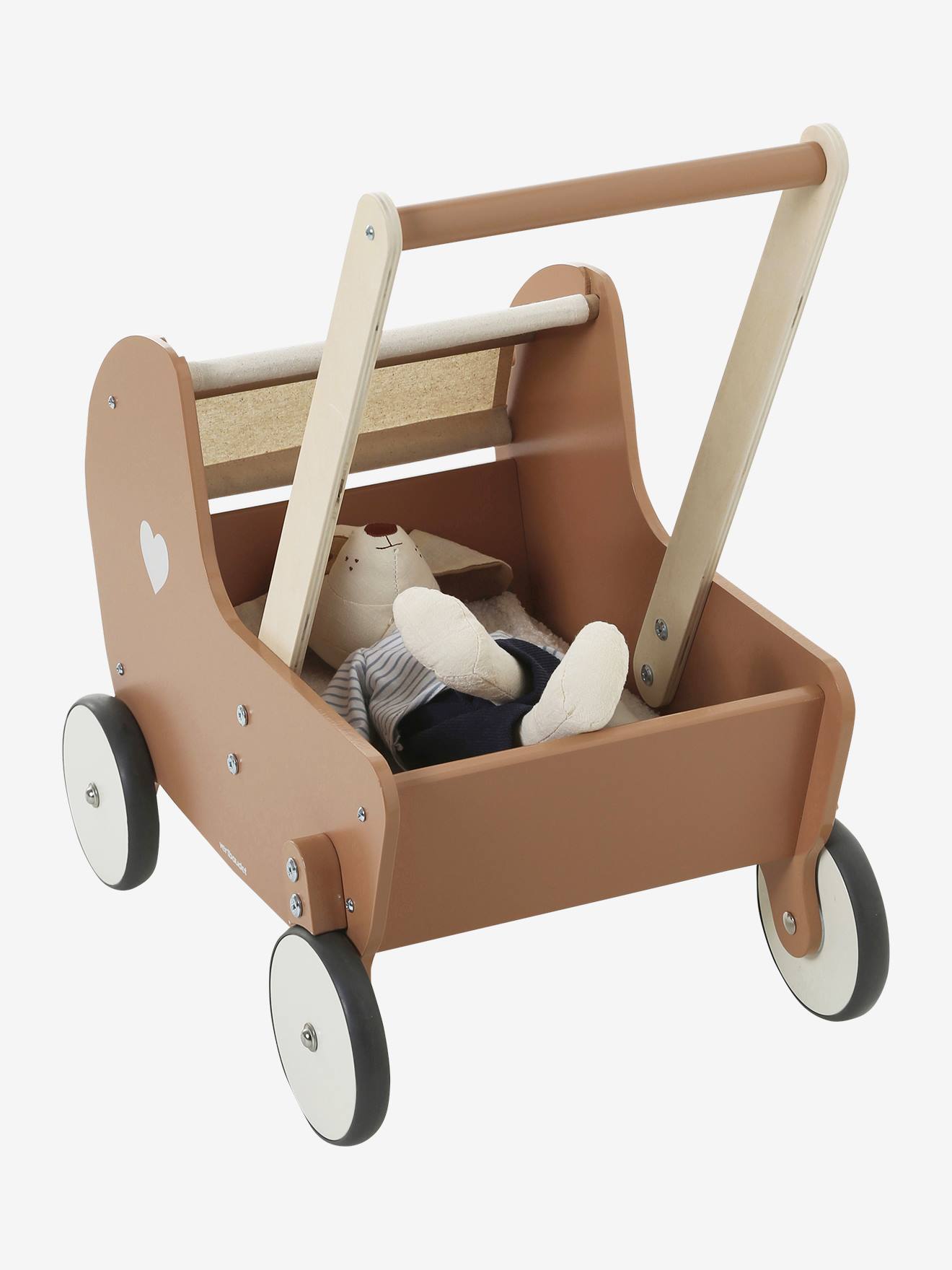 Chariot de marché landau en bois FSC caramel