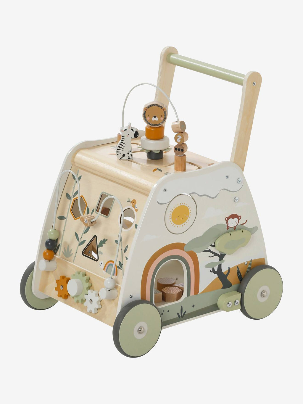 Chariot de marché multi-activités tanzanie en bois FSC vert