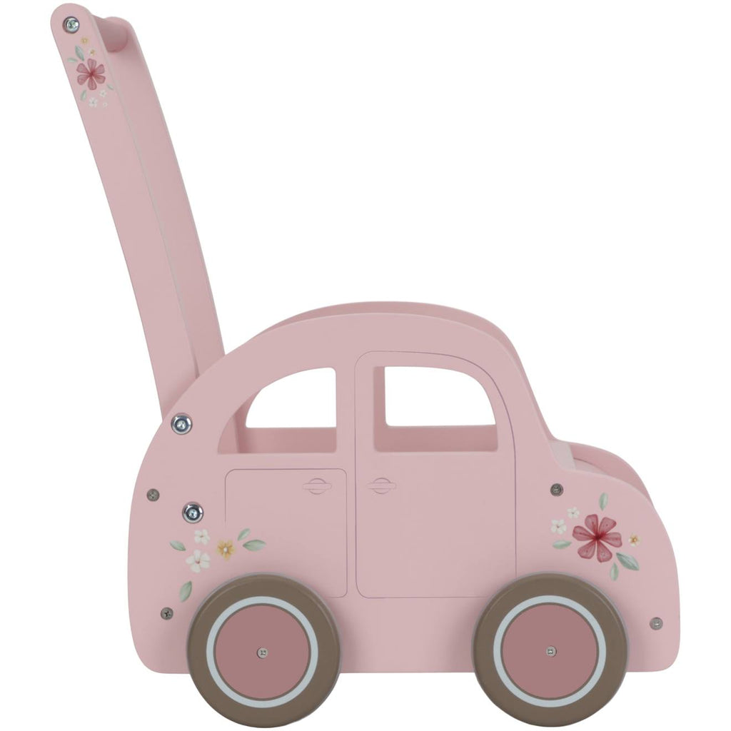 Chariot de marché voiture en bois rose