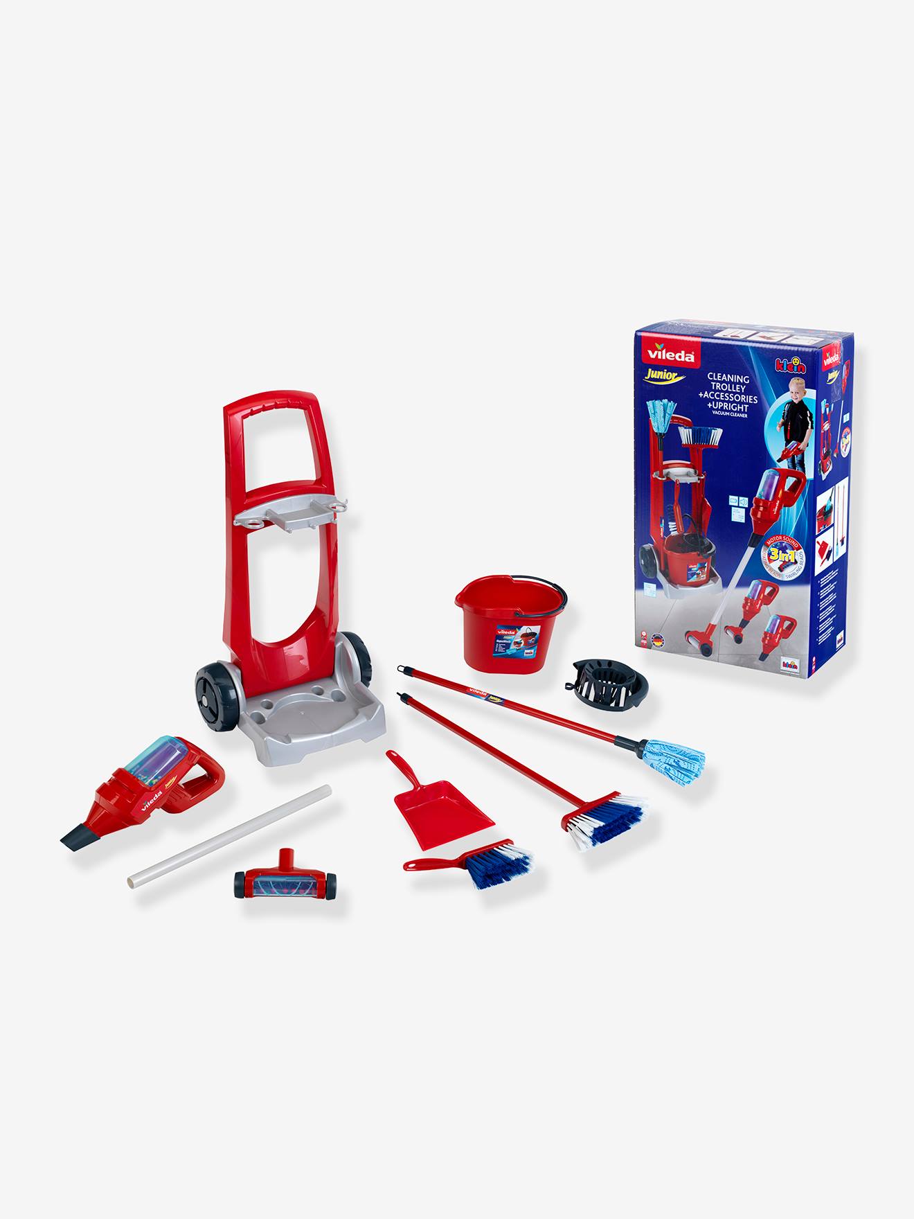 Chariot de ménage aspirateur upright multicolore