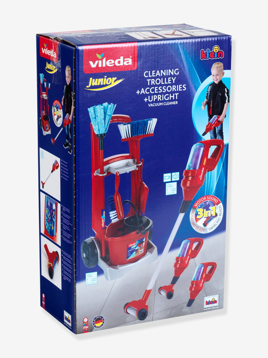 Chariot de ménage aspirateur upright multicolore