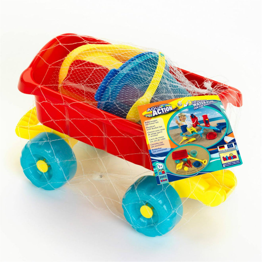 Chariot de plage garni multicolore