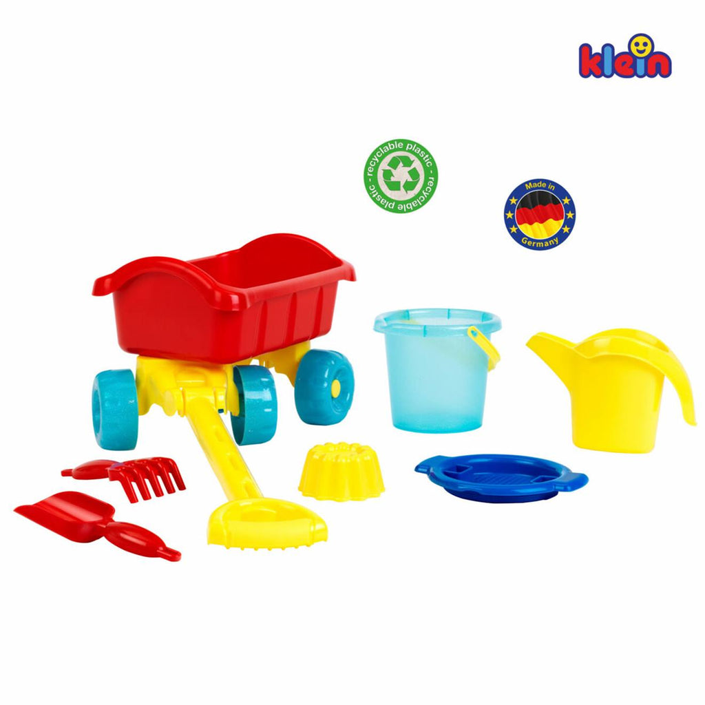 Chariot de plage garni multicolore