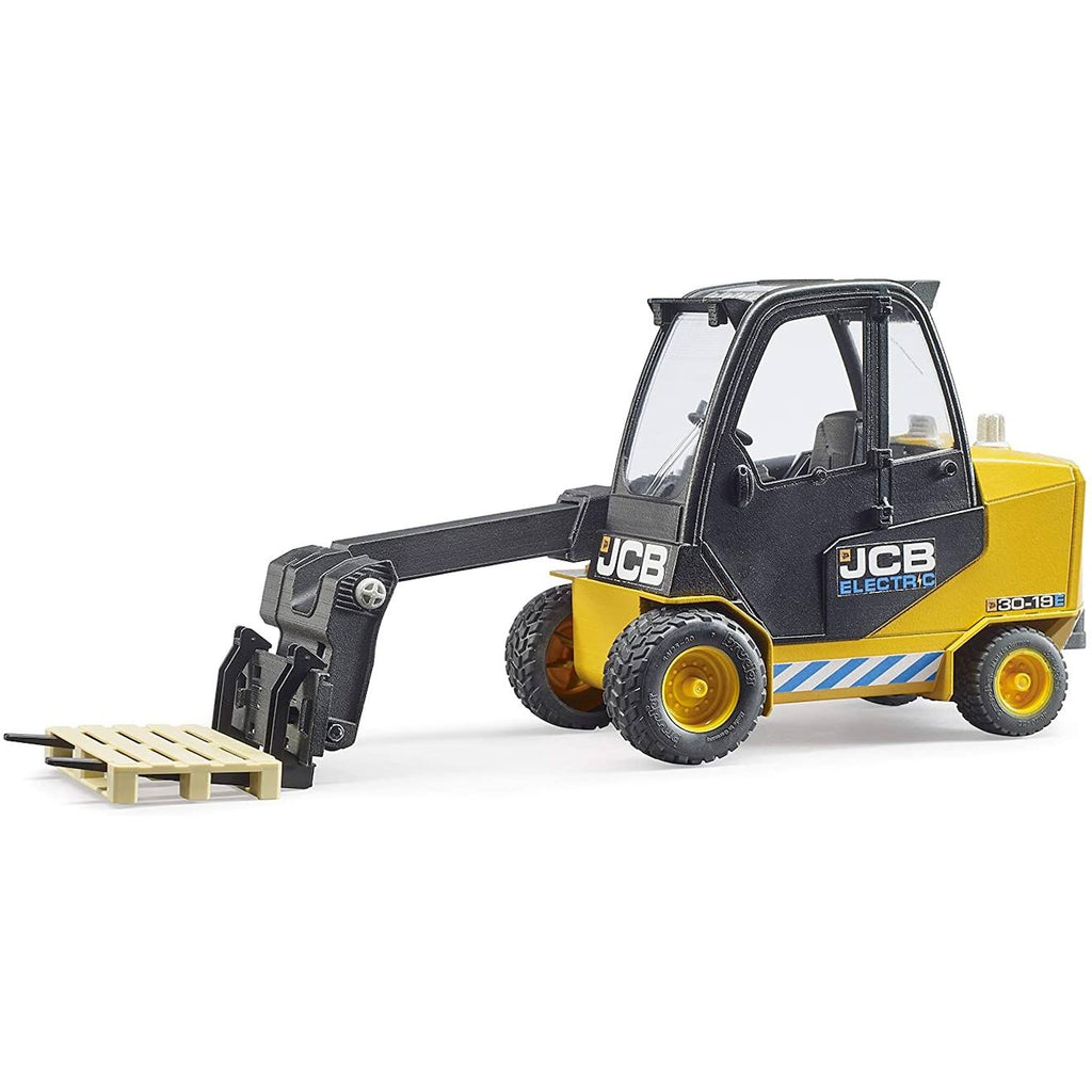 Chariot élévateur jcb teletruk avec palette jaune et noir