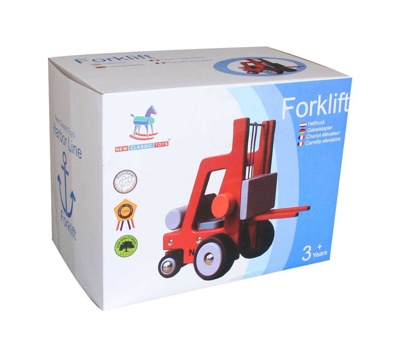 Chariot élévateur rouge