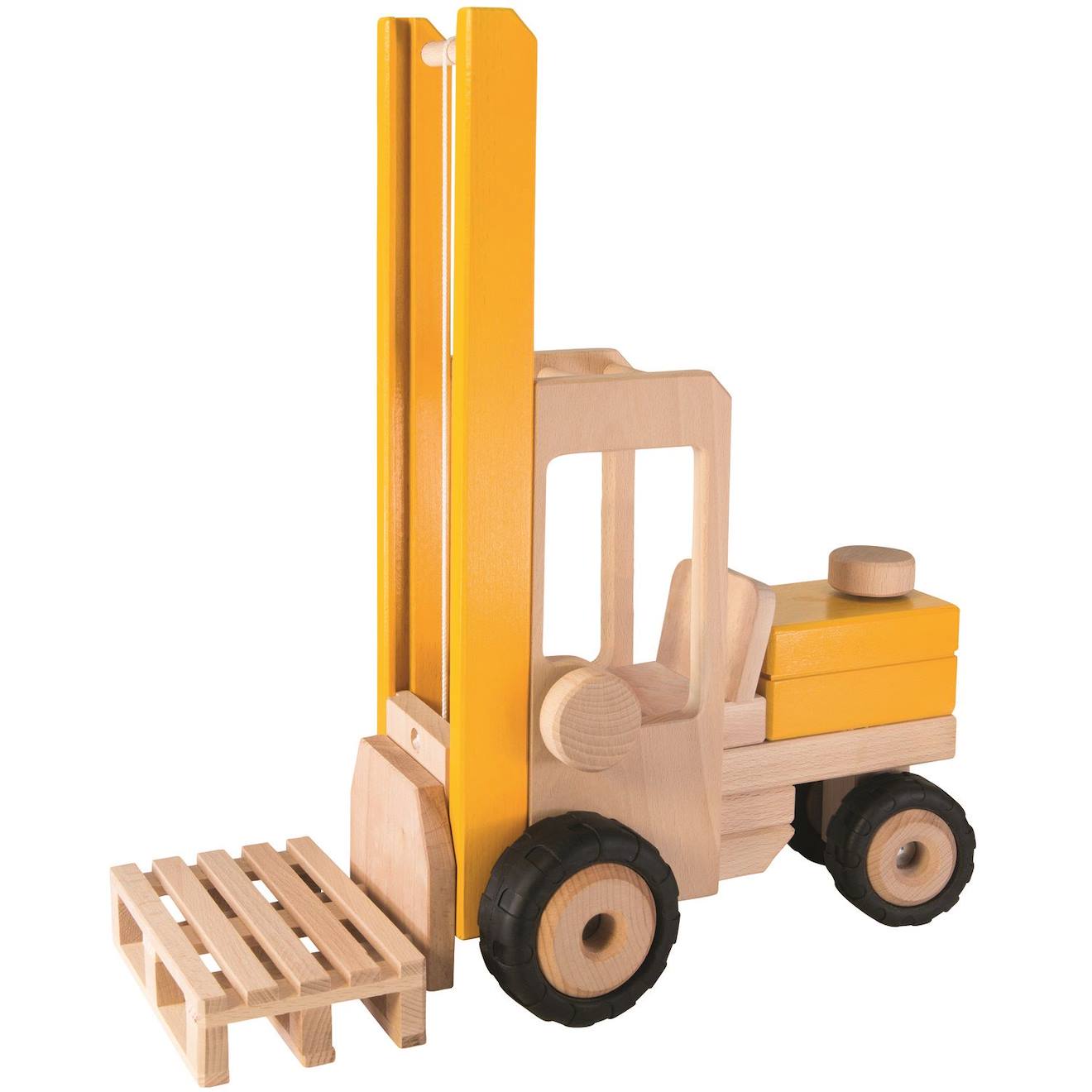 Chariot élévateur jaune
