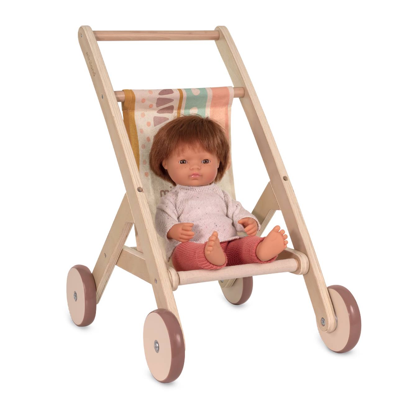 Chariot en bois pour poupées bois