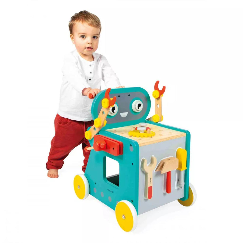 Chariot en bois robot-3 outils 38 accessoires multicolore