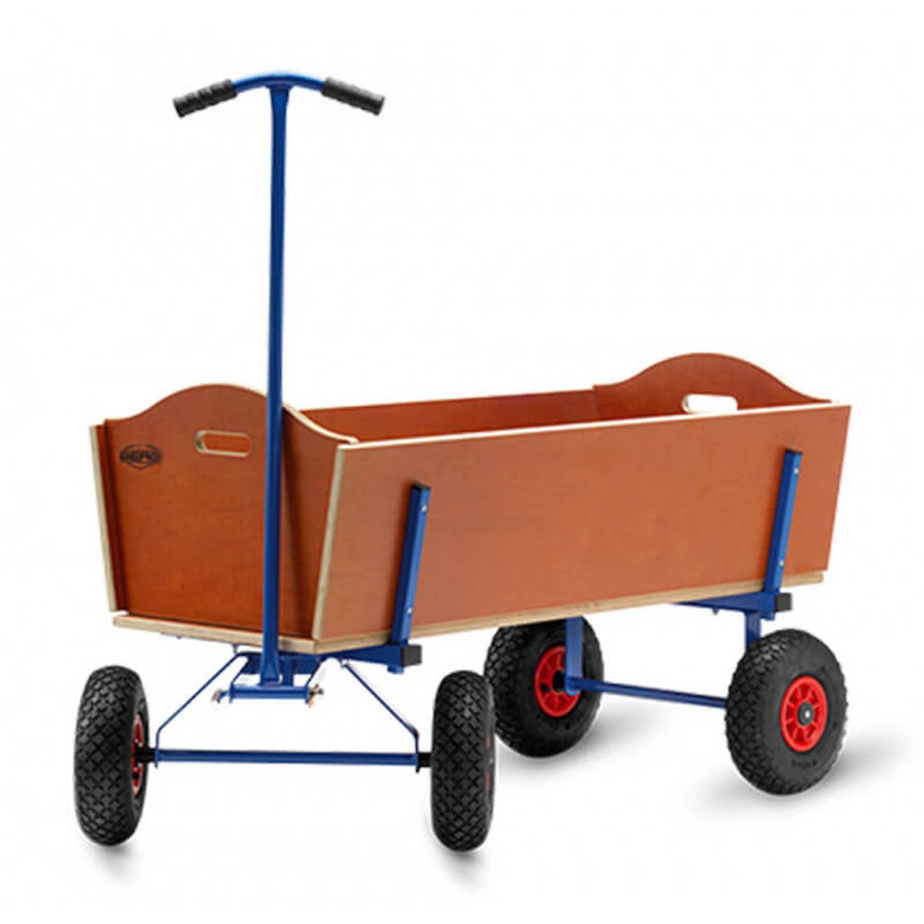 Chariot en bois marron